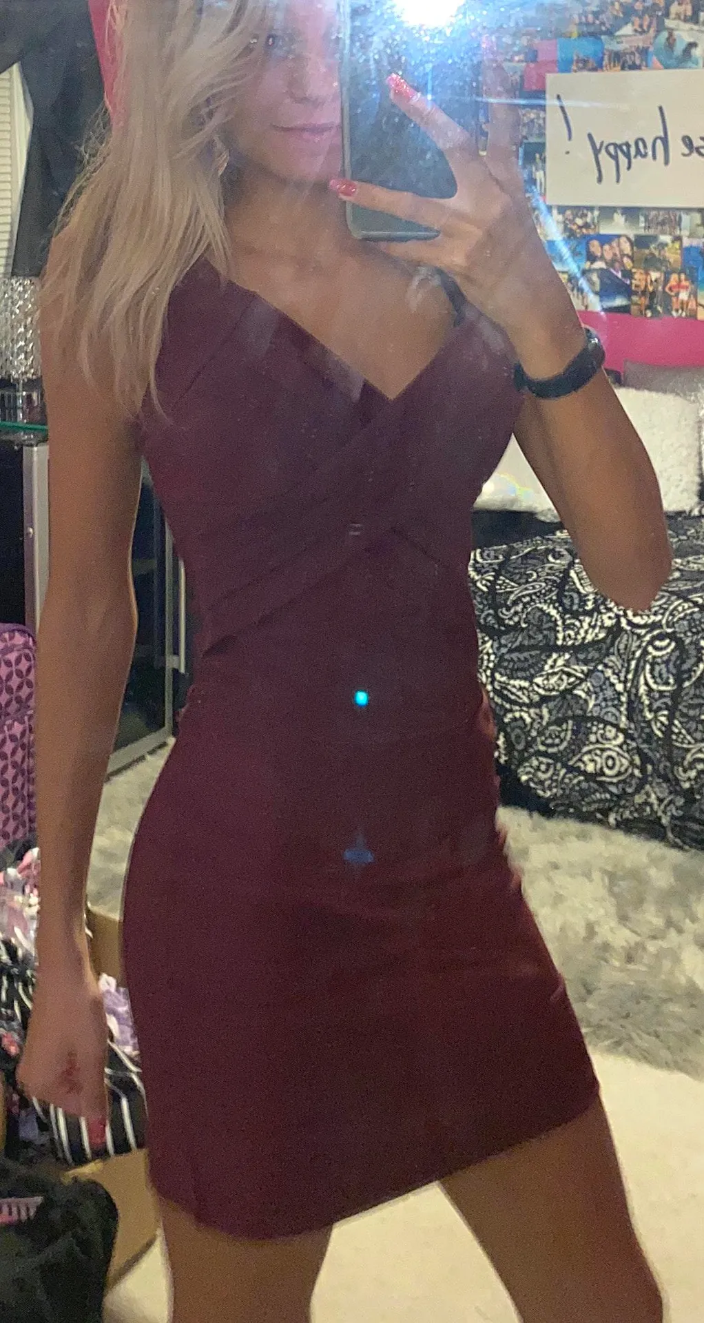 Burgundy Homecoming Dress - Image 3