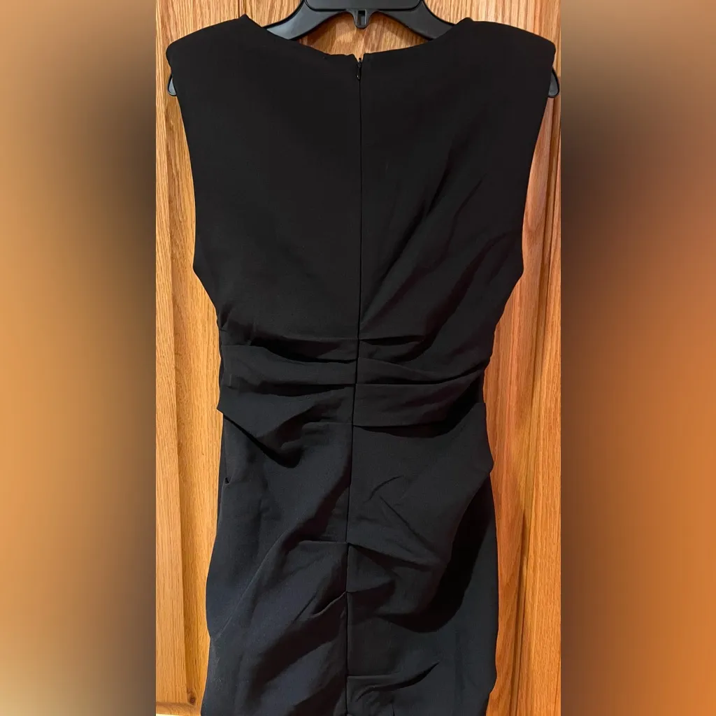 Lush Black Side Ruched Sleeveless Bodycon Cocktail‎ Party Mini Dress Size Small - Image 9