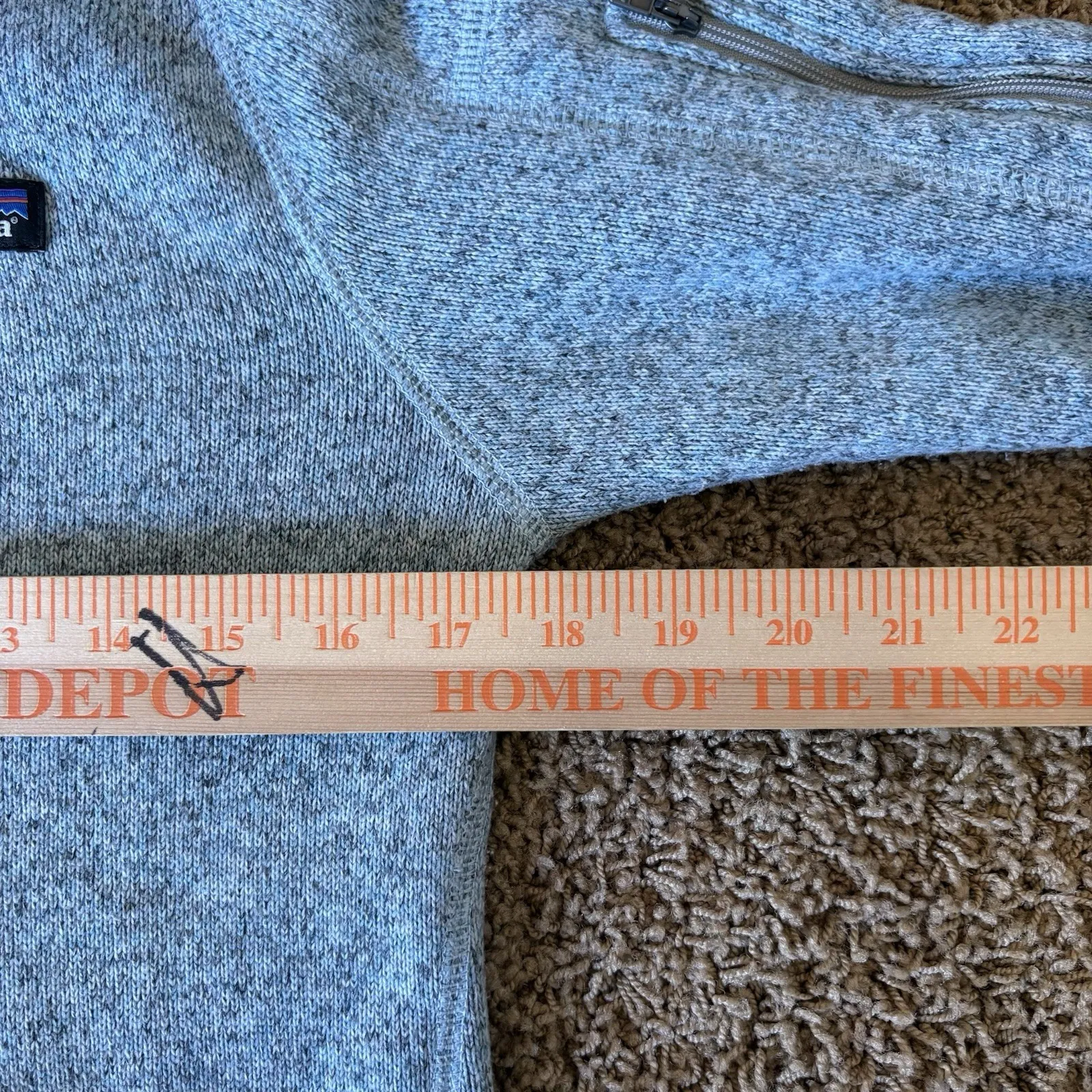 Patagonia Women's Better Sweater 1/4-Zip Sz Small Style‎ 25618 Hawthorne Blue - Image 9