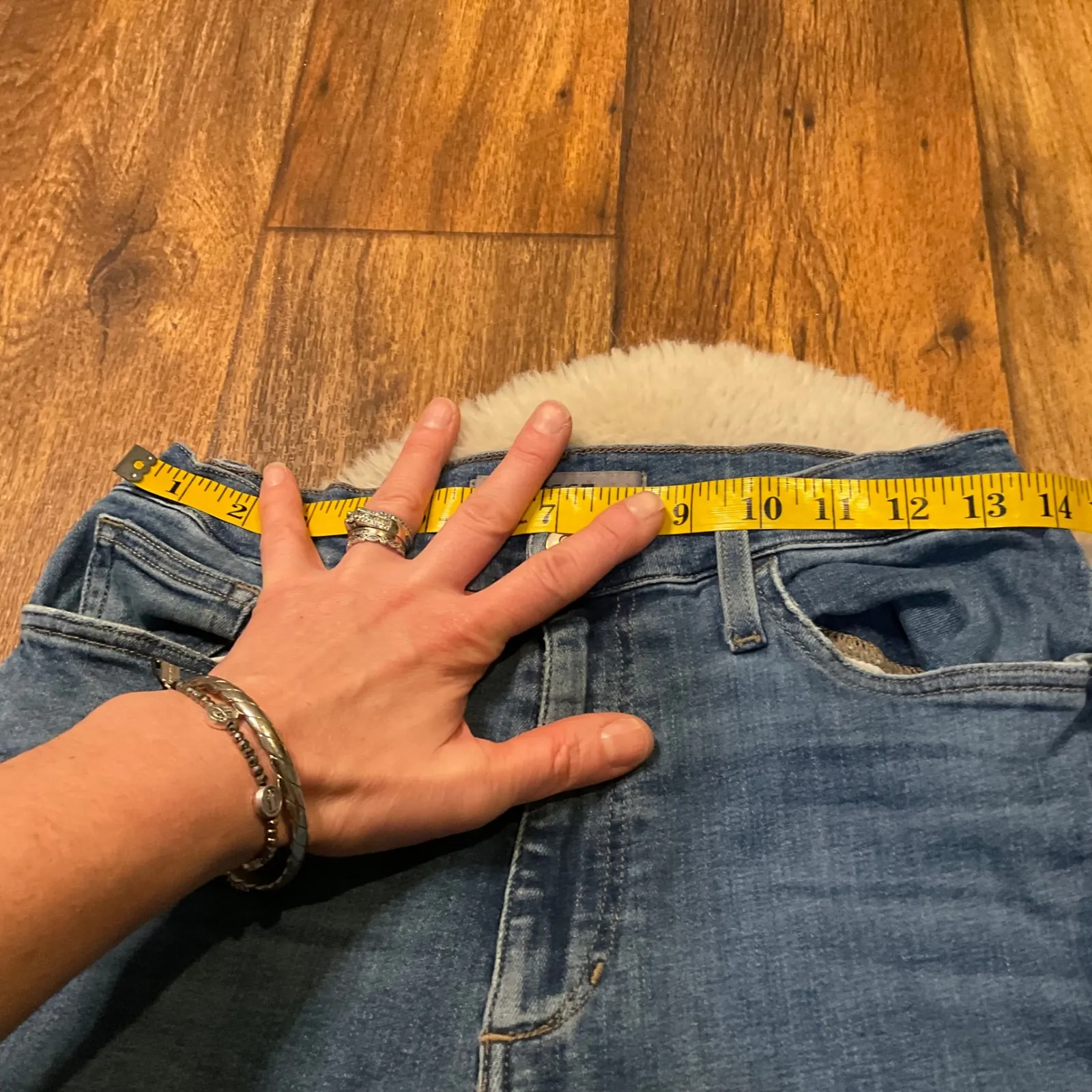 Joes Renee Jeans Size 30 Denim High Rise Wide Leg Raw Hem Medium Blue Womens - Image 5