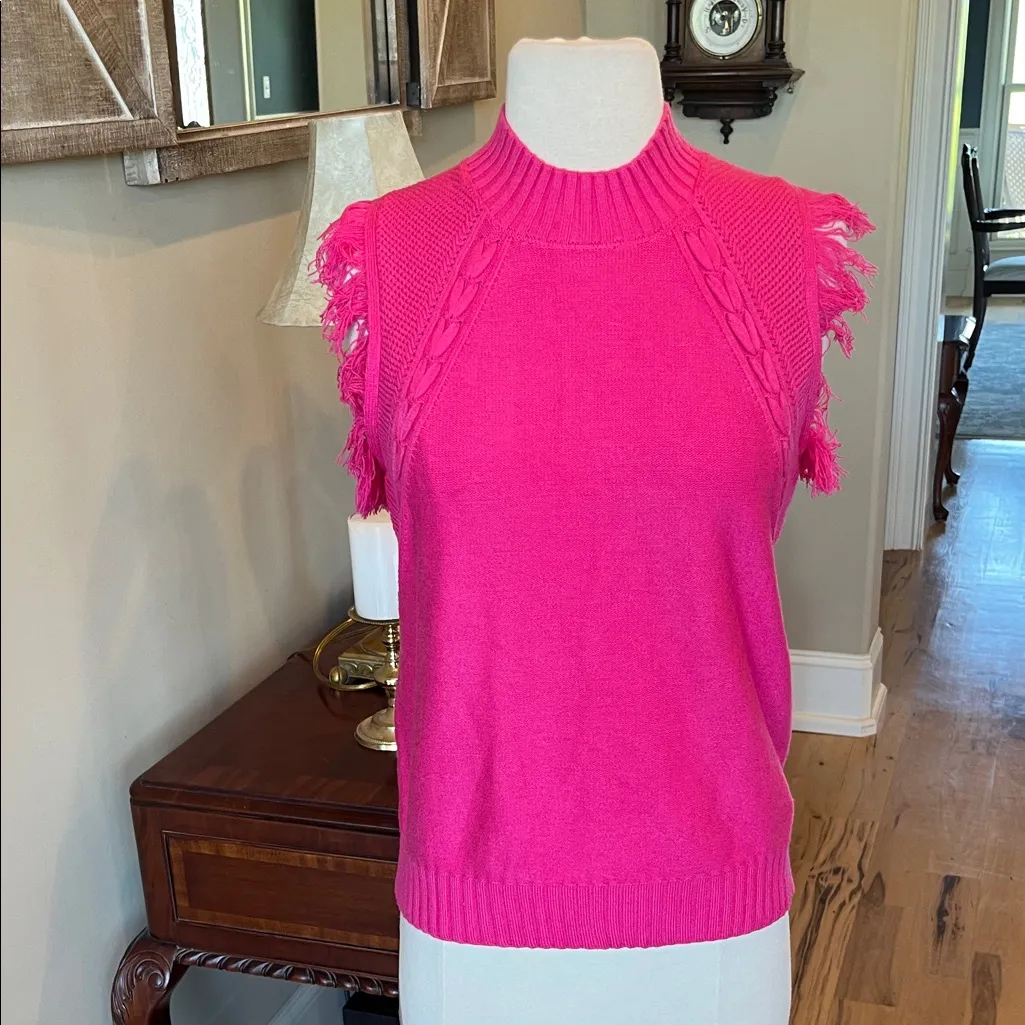 Bright Pink Soft Comfy Sweater New - Image 4