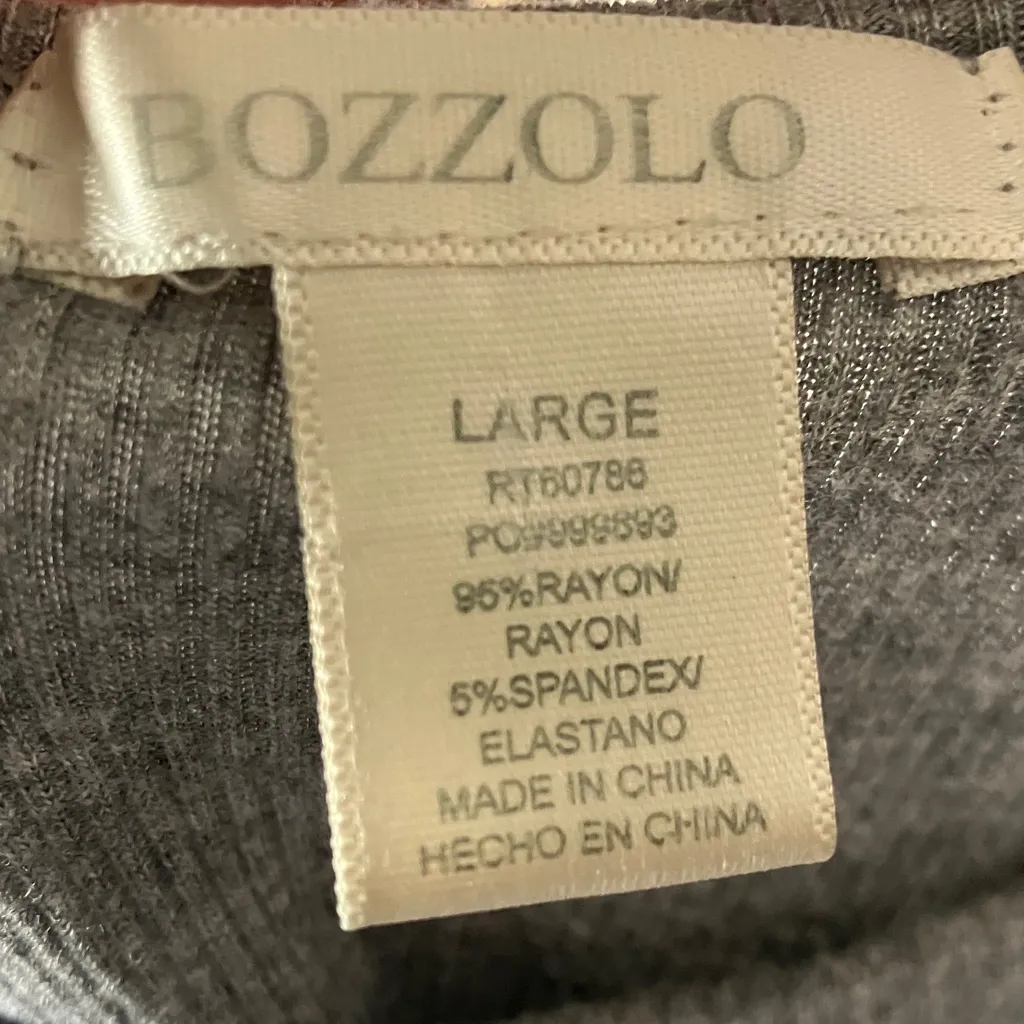 Bozzolo Heather grey bodysuit large - Image 3