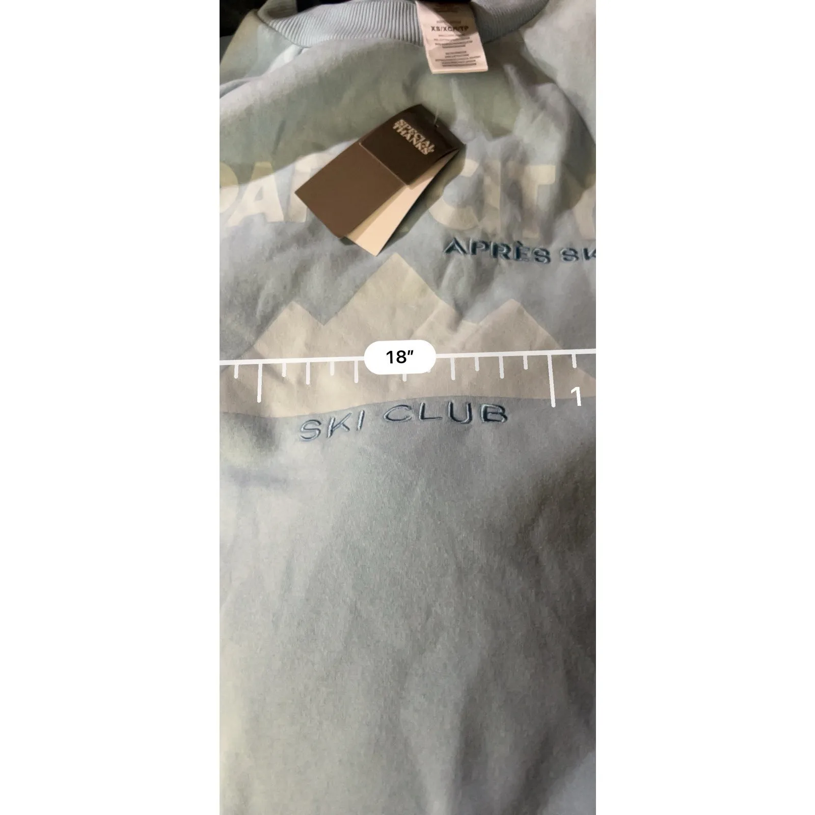 Alpine Ski Park City Ski Club sweatshirt pullover Women’s XS NWT Blue - Image 3