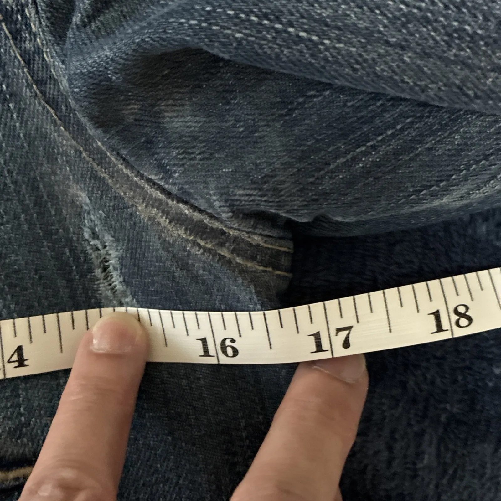 Decree Destroyed Denim Cropped‎ Jacket Women's Medium - Image 6