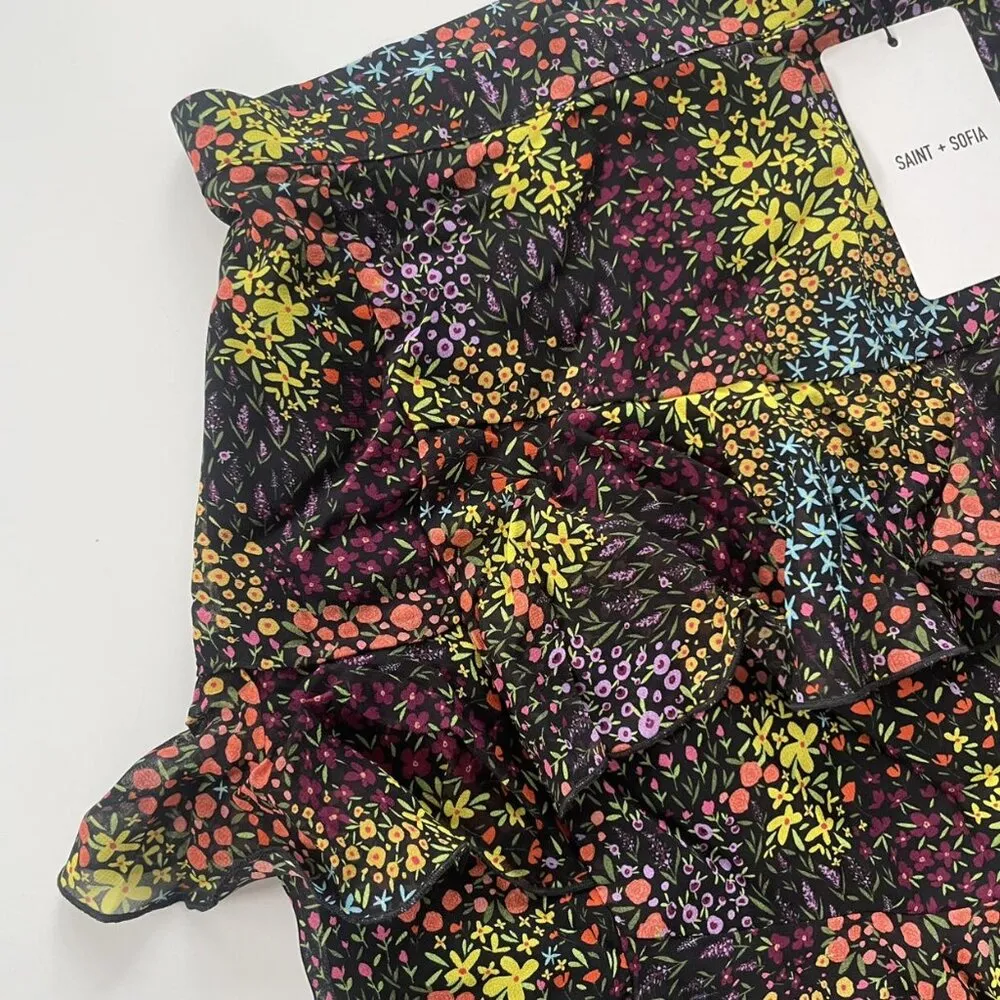NWT Saint + Sofia Ruffle Mini Skirt - Image 2