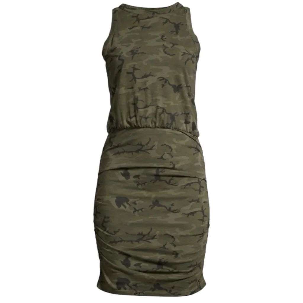 N:PHILANTHROPY NWT Women’s Size XS Green Camo Print Majorica Sleeveless Dress - Image 4