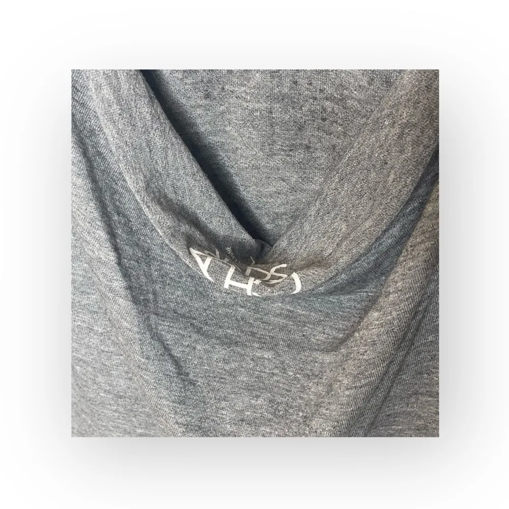 new  ☻︎ Heart Eye Skull Draped Open Cross Back Tee T Shirt ☻ ︎Heather ☻︎ L - Image 11