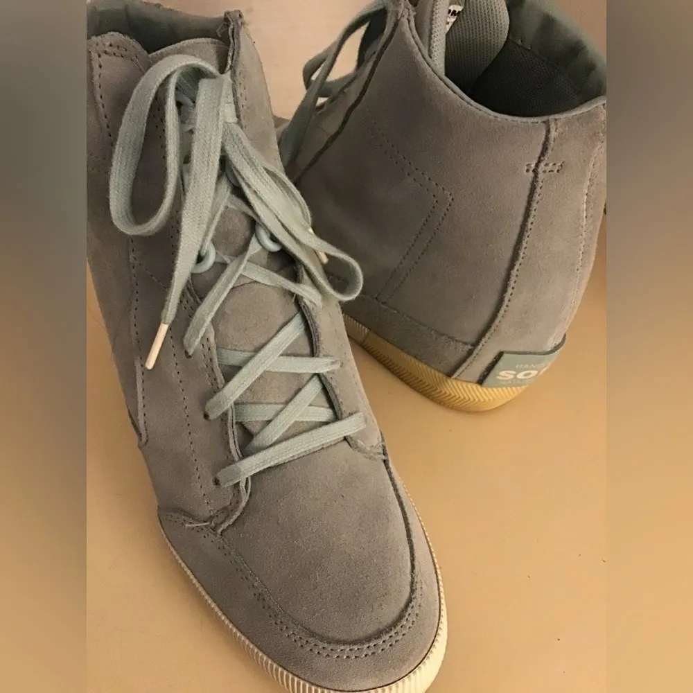 Sorel Out N about women suede platform Wedge waterproof boots Size 10 - Image 3