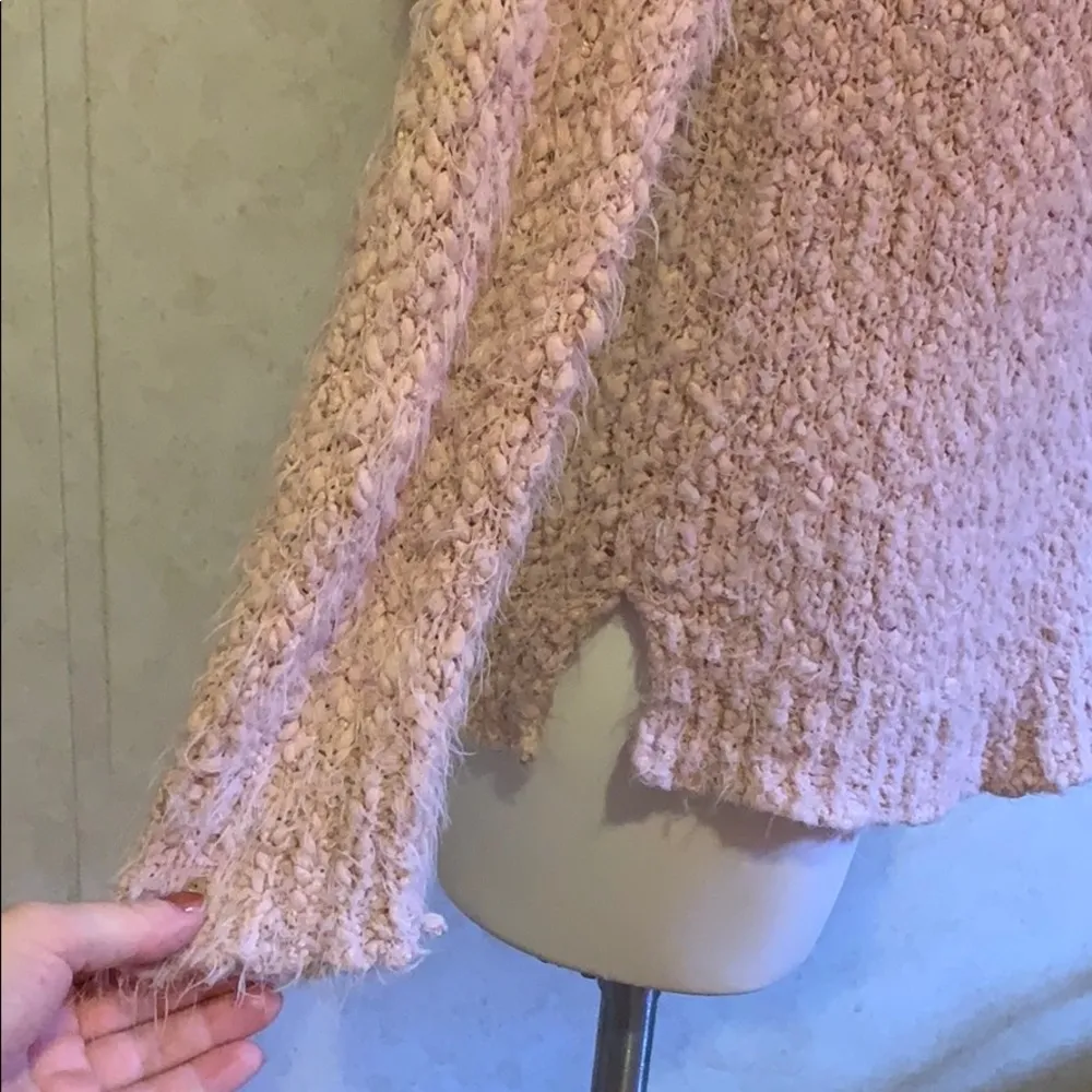 Rhapsody pink blush chunky knit sweater - Image 3