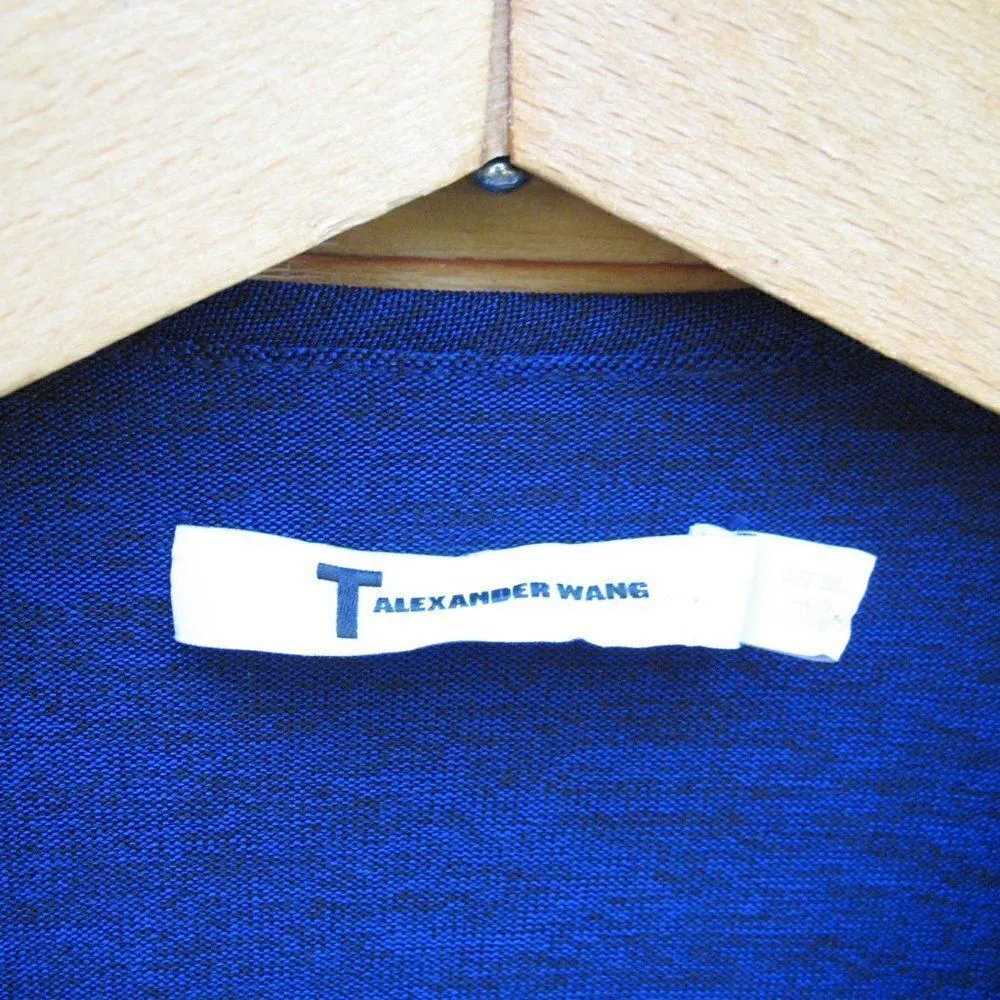 T Alexander Wang Stretch Body Con Midi Dress Blue - Image 9