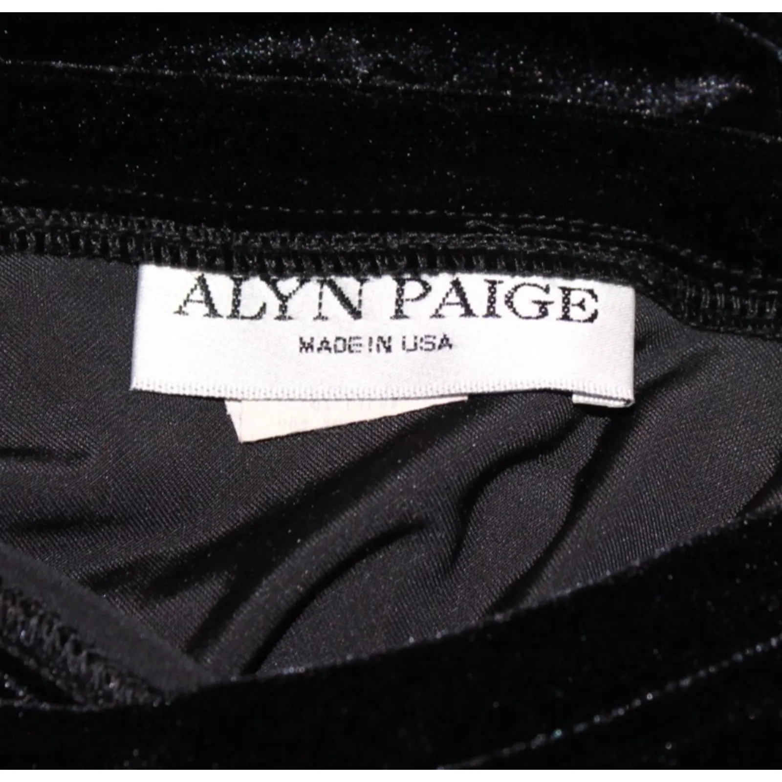 Vintage Black Velvet Maxi Dress 90s Vintage Witchy Whimsigoth Party Size‎ 9/10 - Image 3