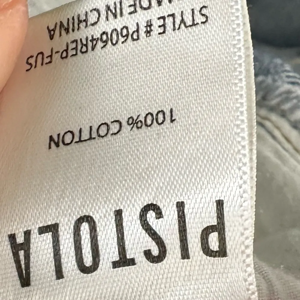 Pistola Charlie High Rise Reconstructed Hem Straight Jeans Women’s Sz 26 - Image 10