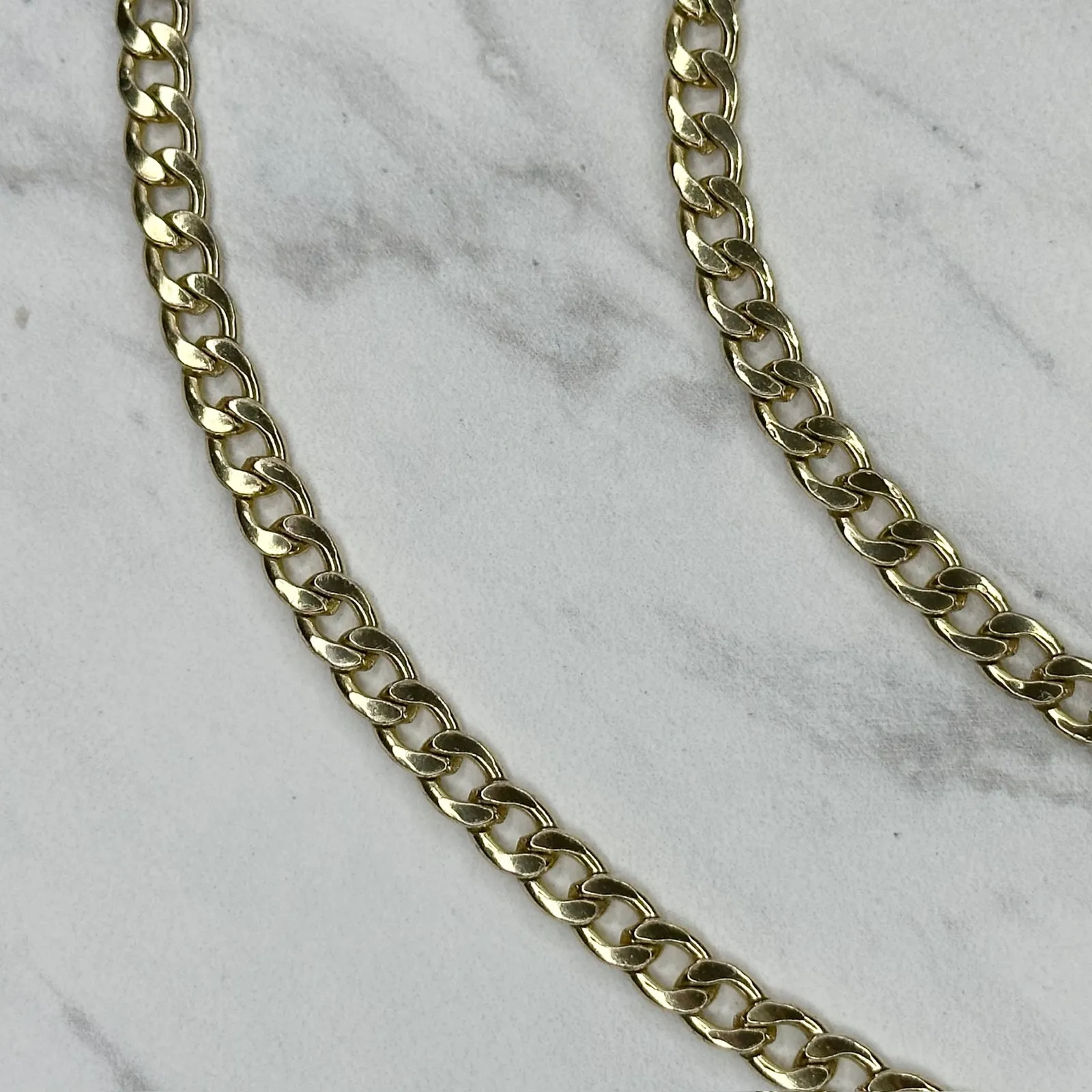 Gold Tone Flat Chain Link Purse Handbag Replacement Strap ✨ - Image 5