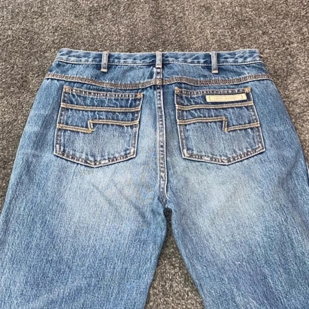 Marc Jacobs blue flare jeans‎ with Marc Jacobs logo on the back pocket - Image 2