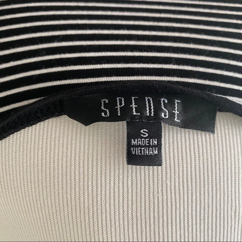 Vintage Spense Brand Asymmetrical Black and White Striped Tank Dress - Image 3