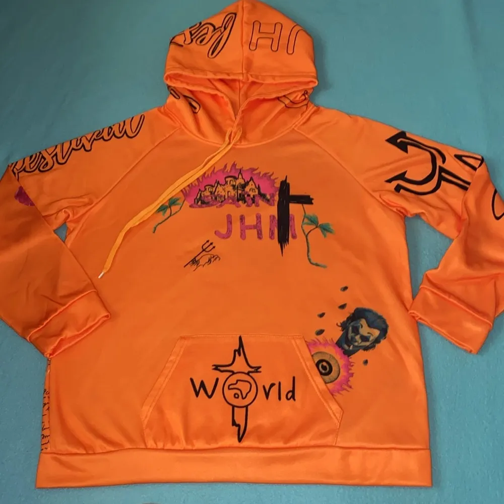 SWEAT SUIT SET Graphic design hoodie pull on jogger 2 pocket unisex NEW size XXL - Image 2