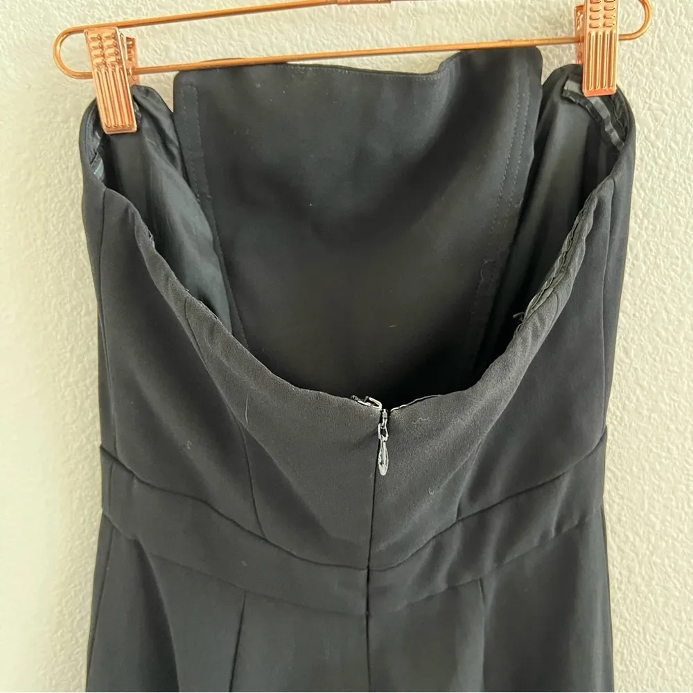 Jill Jill Stuart Structured Black Strapless Jumpsuit Black Classic 0 - Image 8