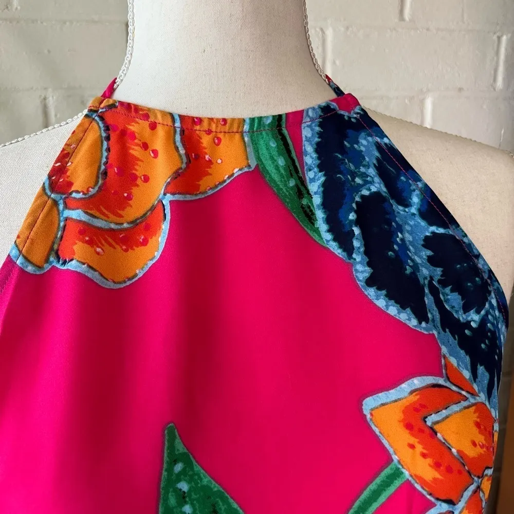 Show me your MuMu Heather floratopia floral halter maxi dress size Large - Image 4