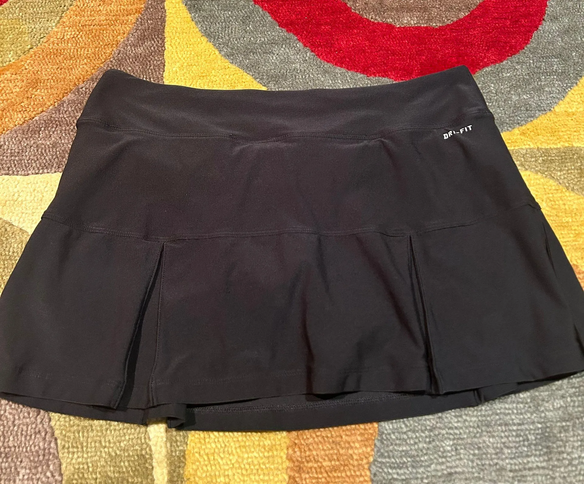 Nike Dri Fit Black Pleated Tennis Skort Skirt Runs Short Women’s Size Medium - Image 4
