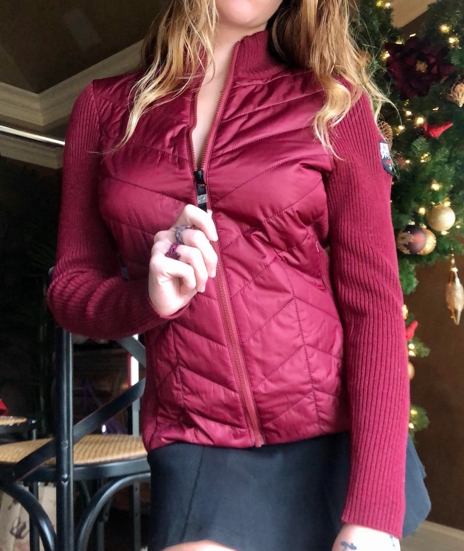 Maroon Vest Sweater Cute Colorado New Red - Image 2