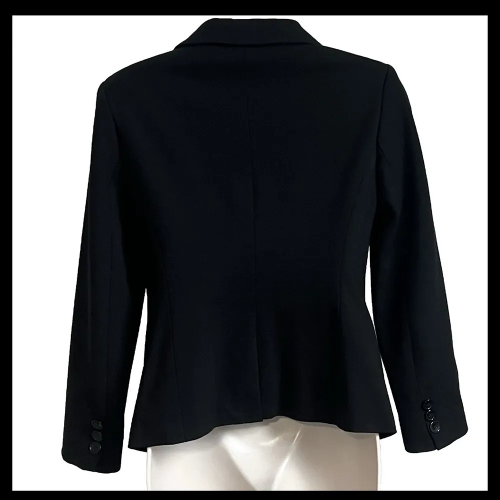 The Limited Long Sleeve V Neck Black Blazer Jacket Extra Small Single Breasted - Image 2
