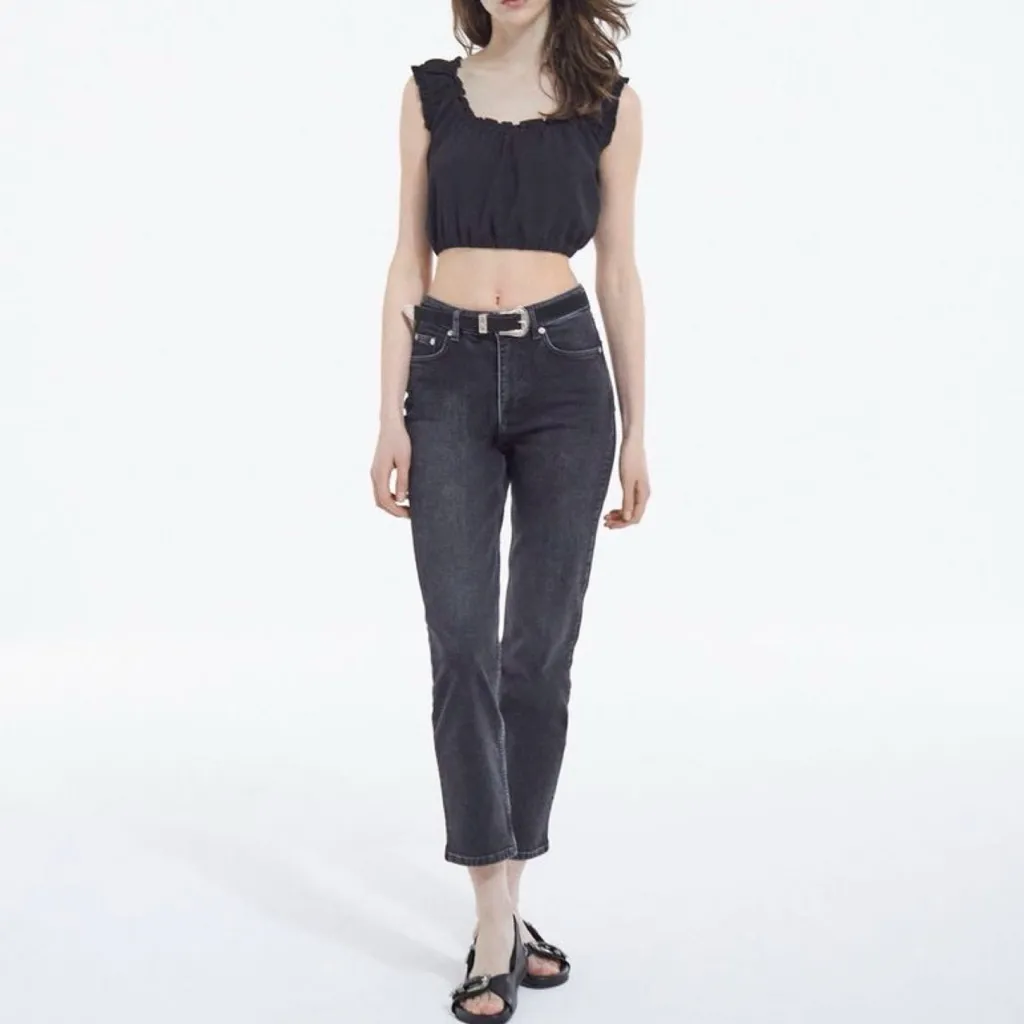 The Kooples | ruffled trim sleeveless cropped top - Image 12