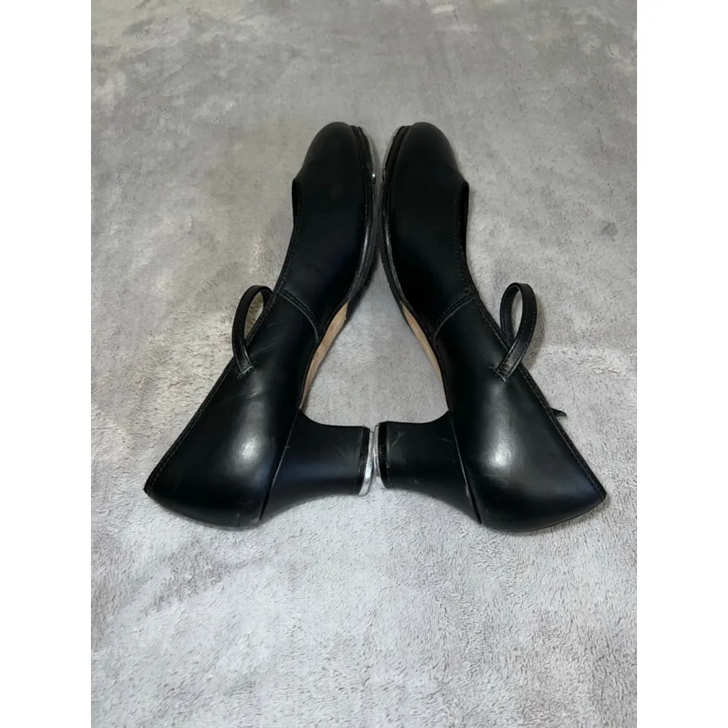 Women's Capezio Black Tap Dance Heels Size 7.5 - Image 6