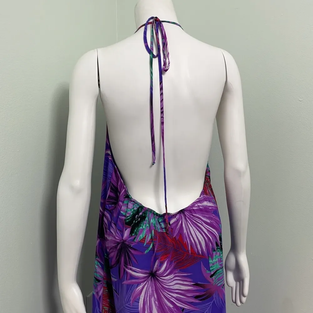 Buddy Love Violet Hawaiian Nights purple halter maxi dress - Image 5