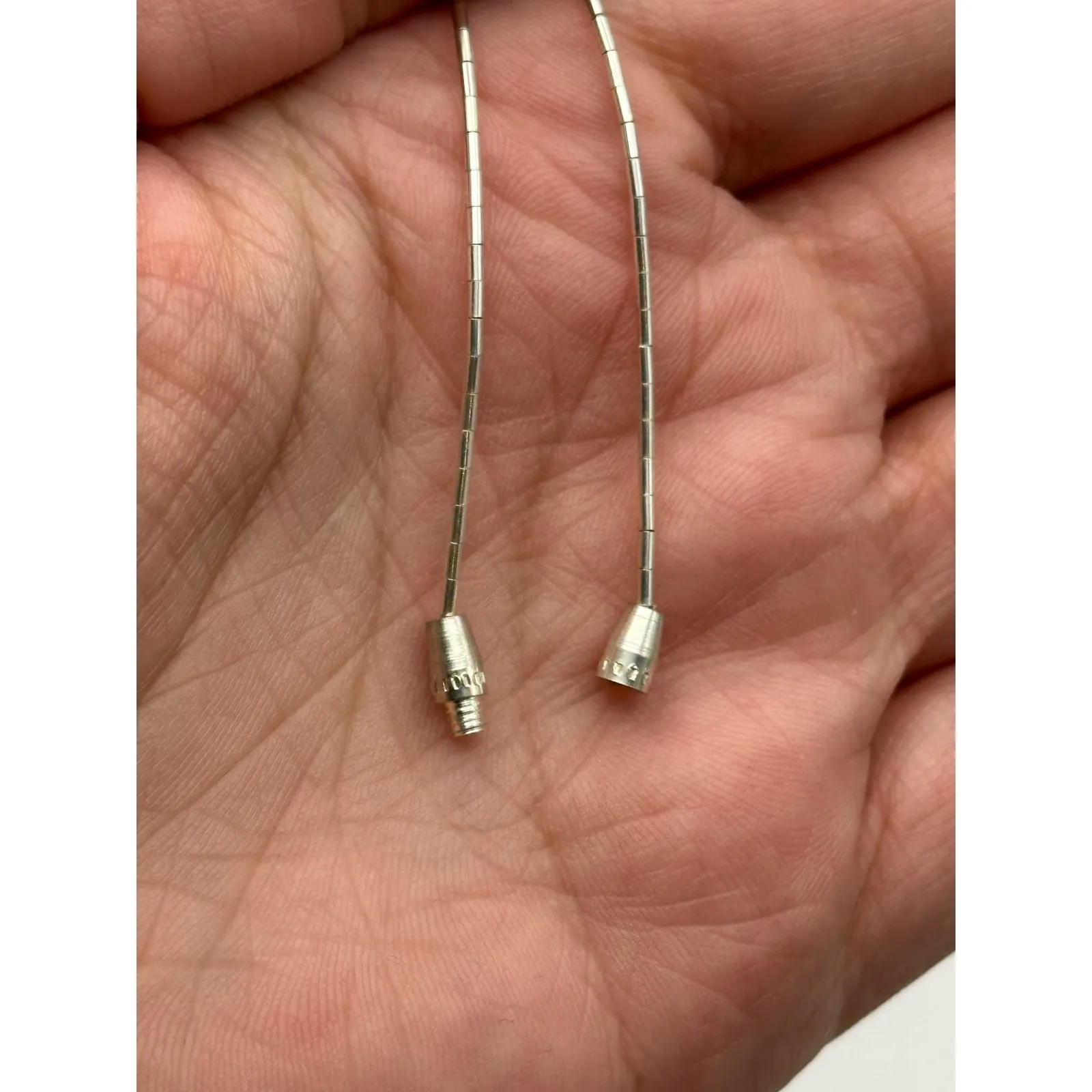 Nephrite‎ Jade Heart Liquid Silver 16" Sterling Silver Necklace - Image 9