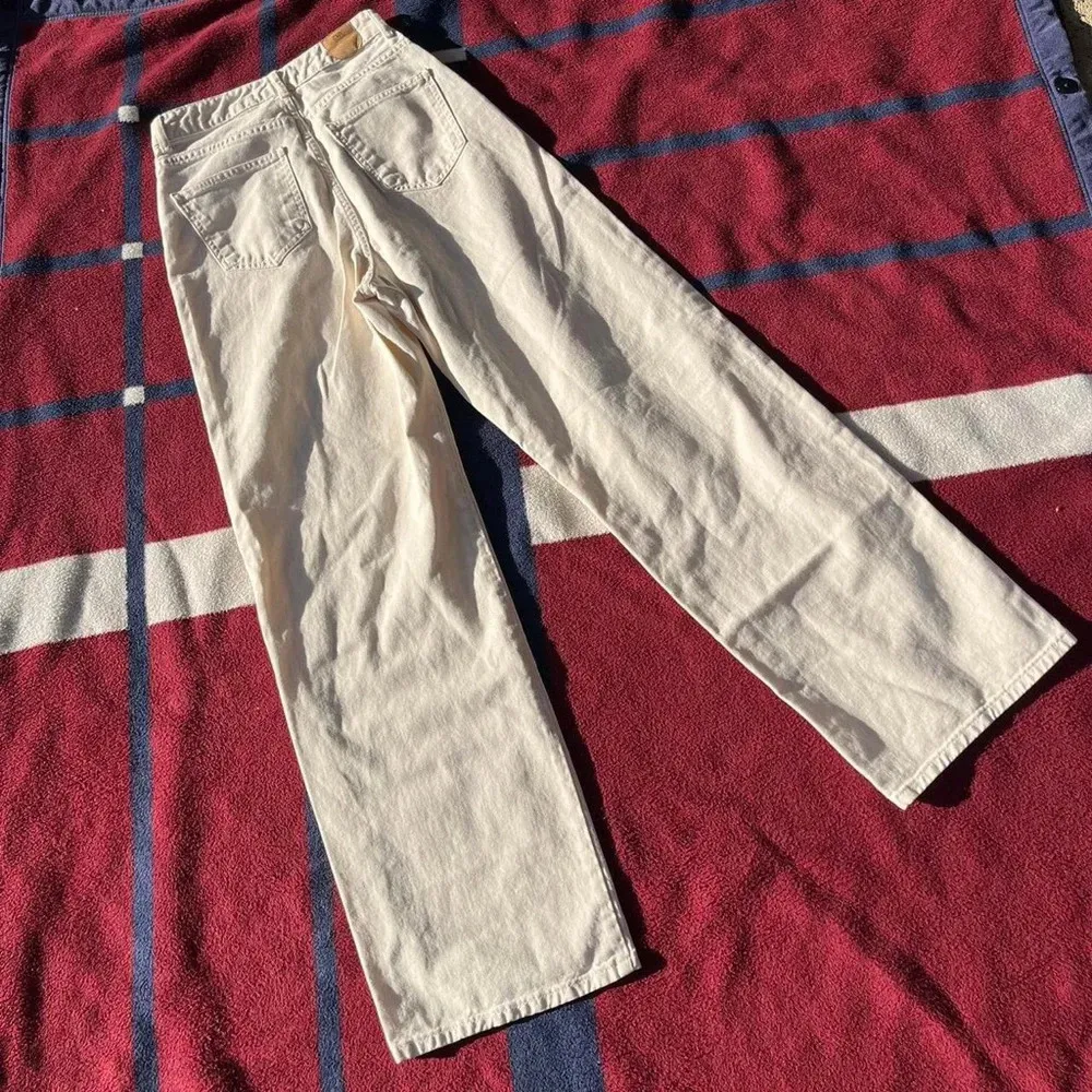 Zara cream white high waisted wide leg denim jeans
Women’s USA 4 - Image 3