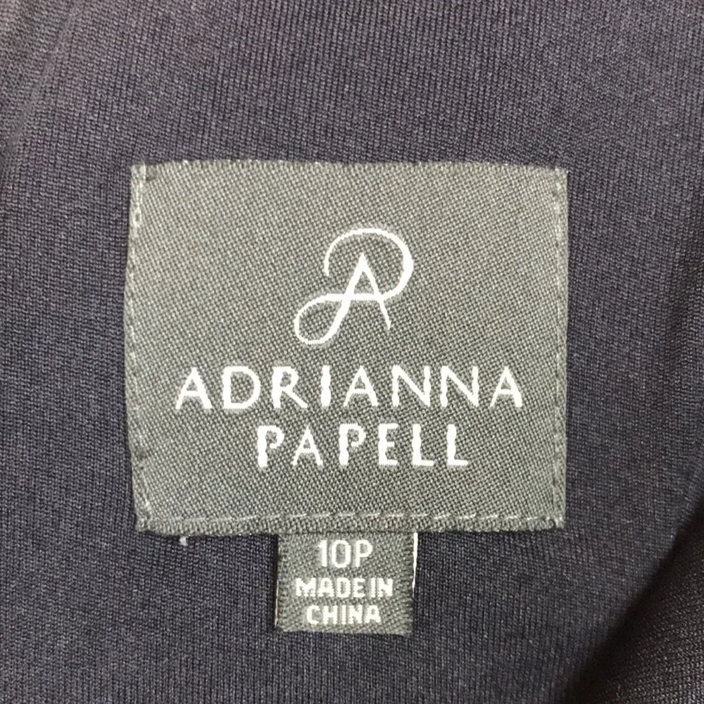 Adrianna Papell Women’s Lace Eyelet Scallop Trim Navy Blue Tank Sheath Dress - Image 11