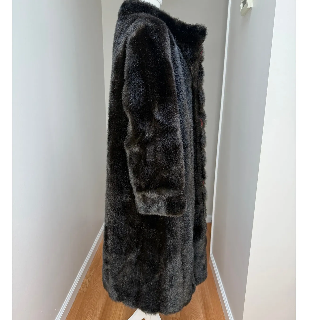 Dubrowsky Perlbinder Fur Coat Womens Size 8 Brown Genuine Luxury Vintage Winter Size M - Image 8