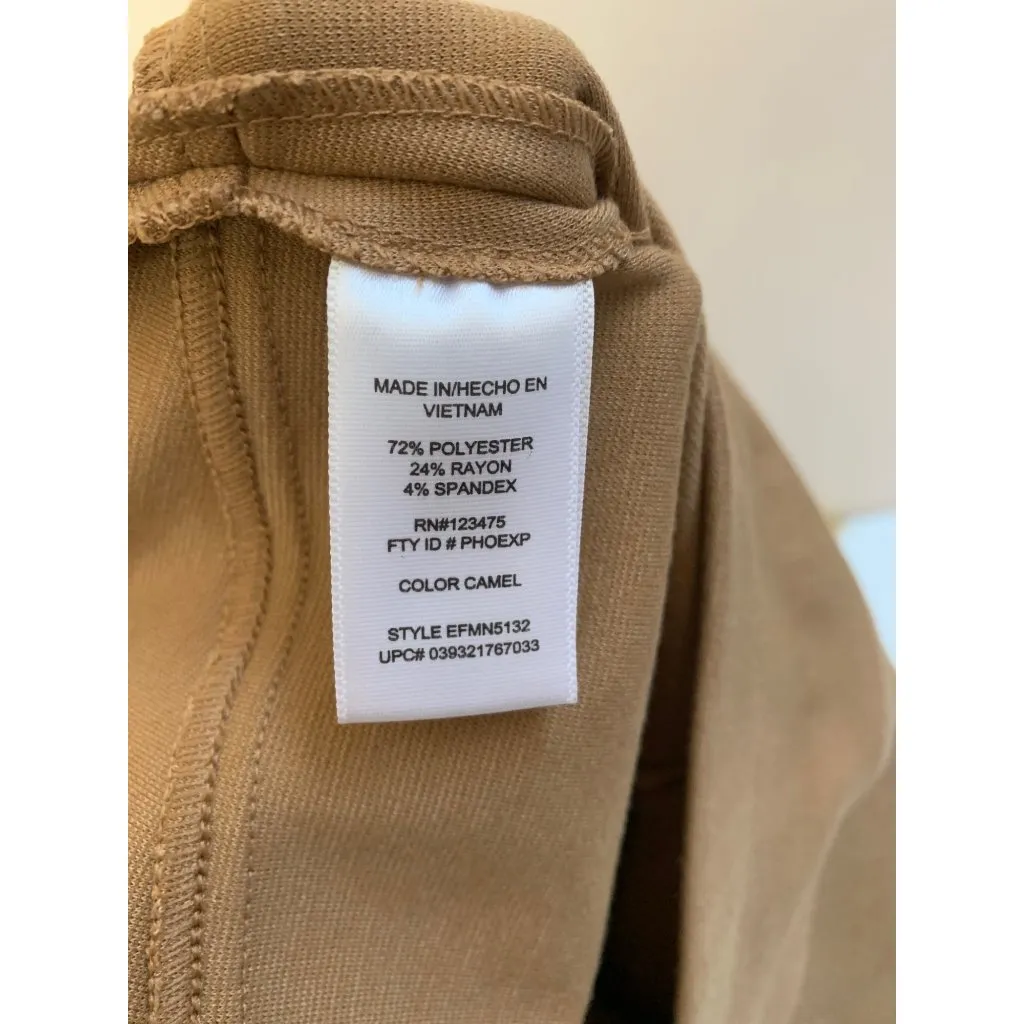 Ellen Tracy Camel Pencil Skirt Size 8 Polyester Blend - Image 4