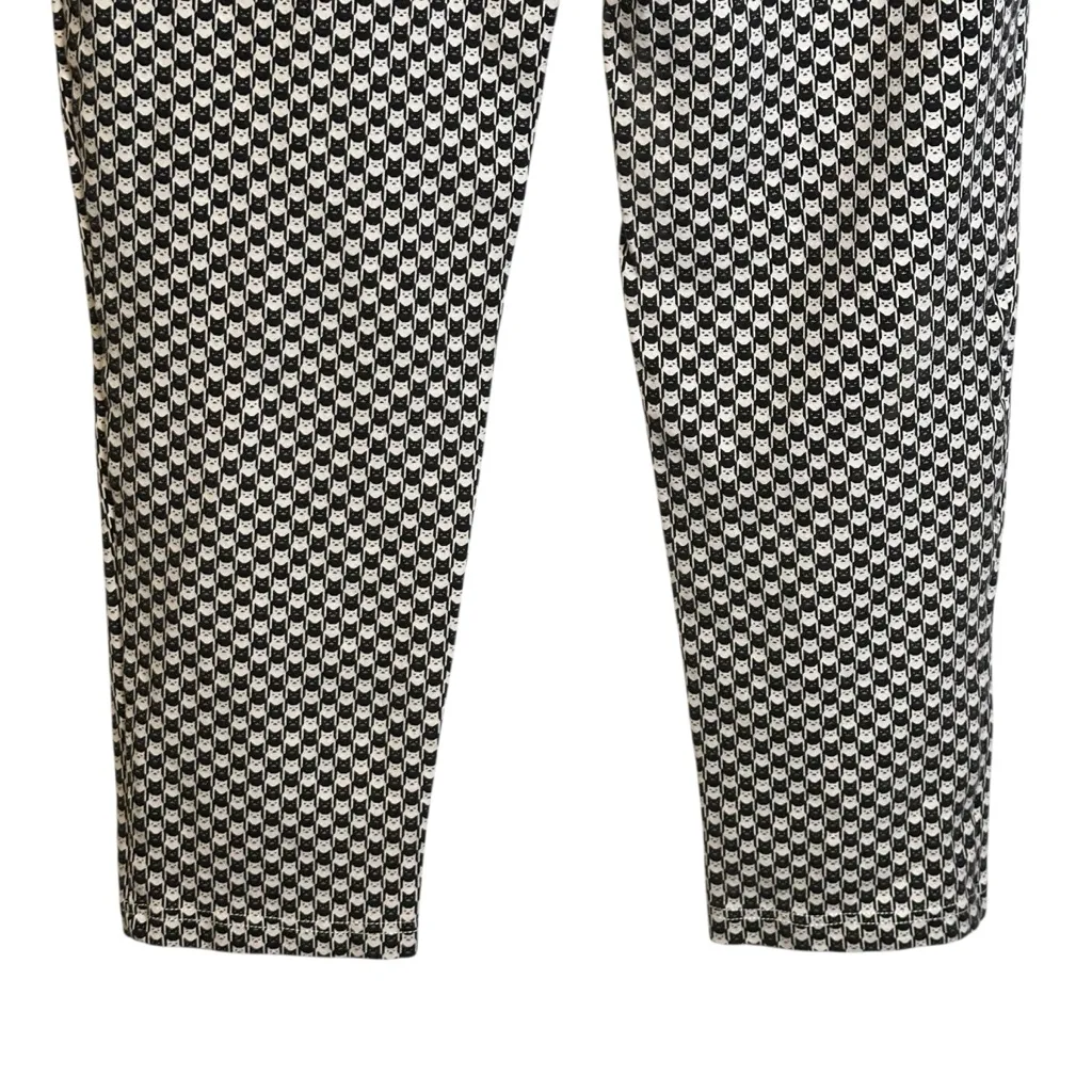 Betabrand Catstooth Cat Print Straight Leg Dress Yoga Pant SP Pockets Pull On - Image 11