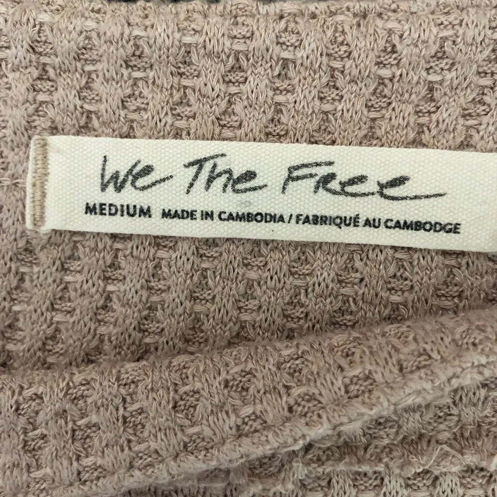 We the Free beige oversized waffle knit tunic medium - Image 6