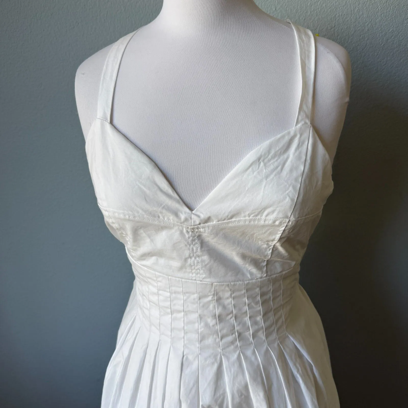 Lulus Strolling Sicily White Pleated Backless Midi Dress With Pockets - Image 6