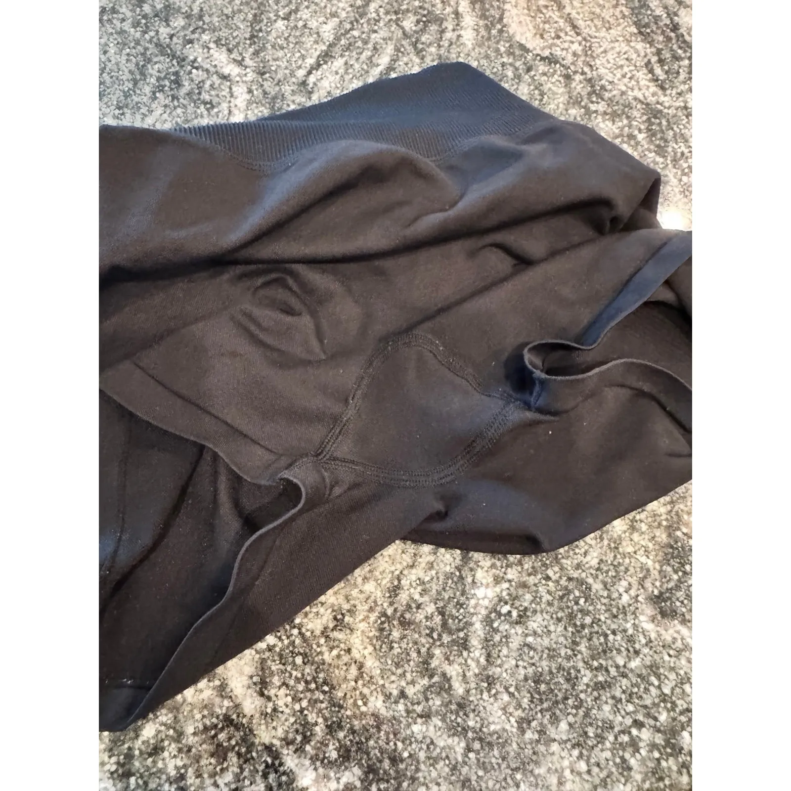 Victoria's Secret PINK Active Seamless Black High Rise Ribbed Bike Shorts Size M - Image 2