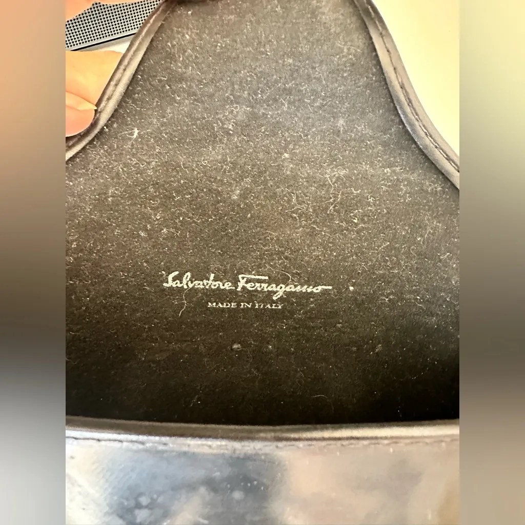 Salvatore FERRAGAMO black sunglass case. CASE ONLY - Image 5