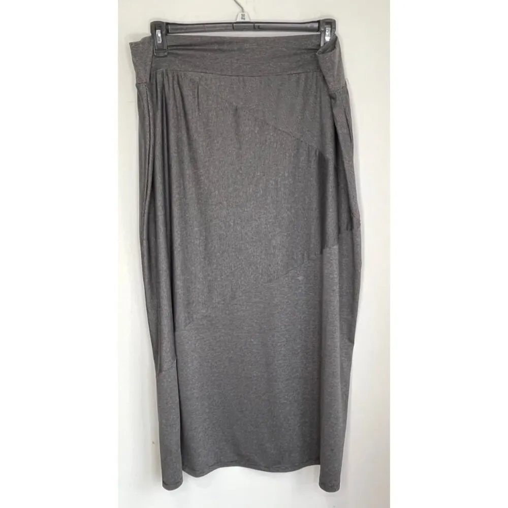 CJ Banks Pinstriped Maxi Skirt Black Gray Women Plus Size 2X - Image 5