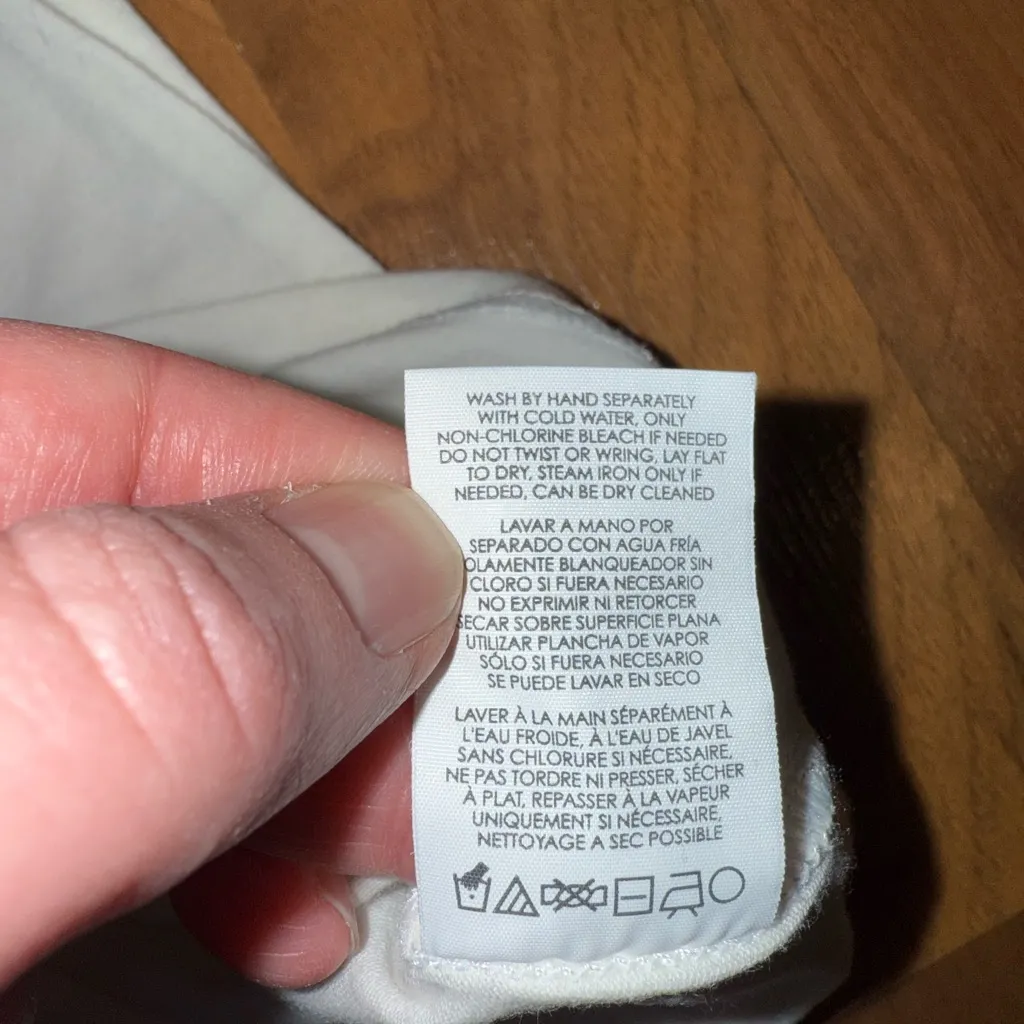 CAbi ruffle tank top women’s size white and black cotton, spandex viscose‎ small - Image 5