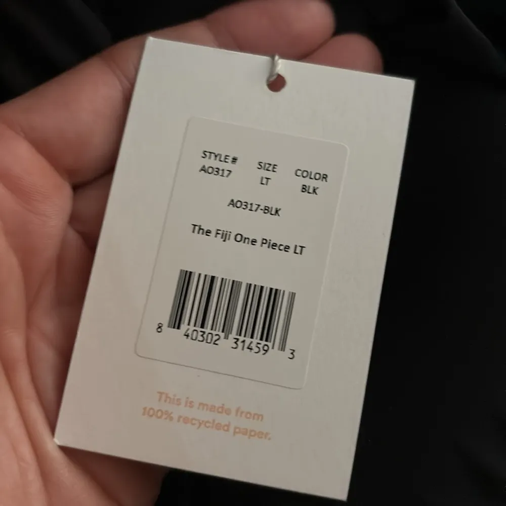 Andie Swim The Fiji One Piece LT Swimsuit Black size Large Tall NWT long‎ torso - Image 6