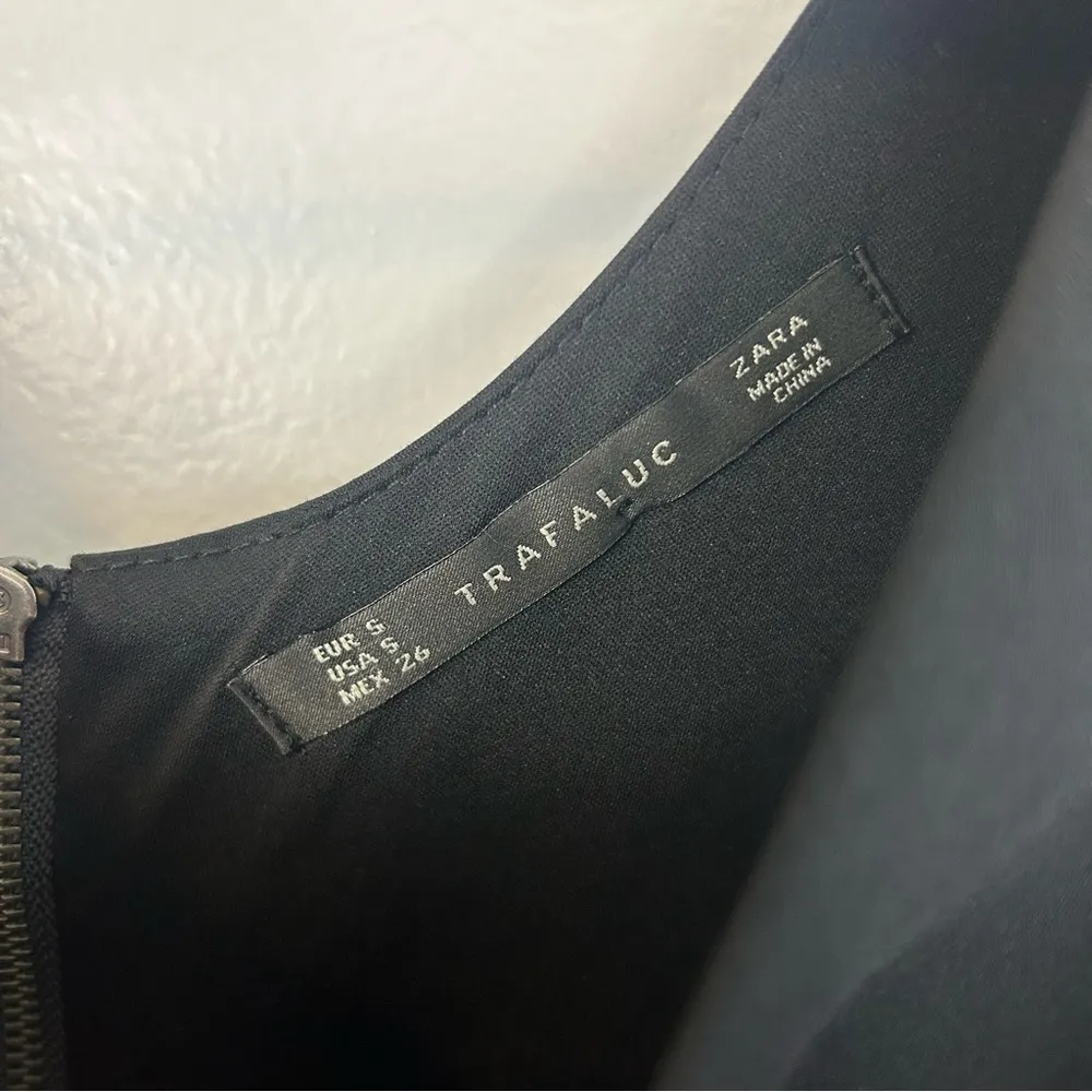 NWOT Zara Black Striped/Beaded Sleeveless Sheath Dress Size Small - Image 6