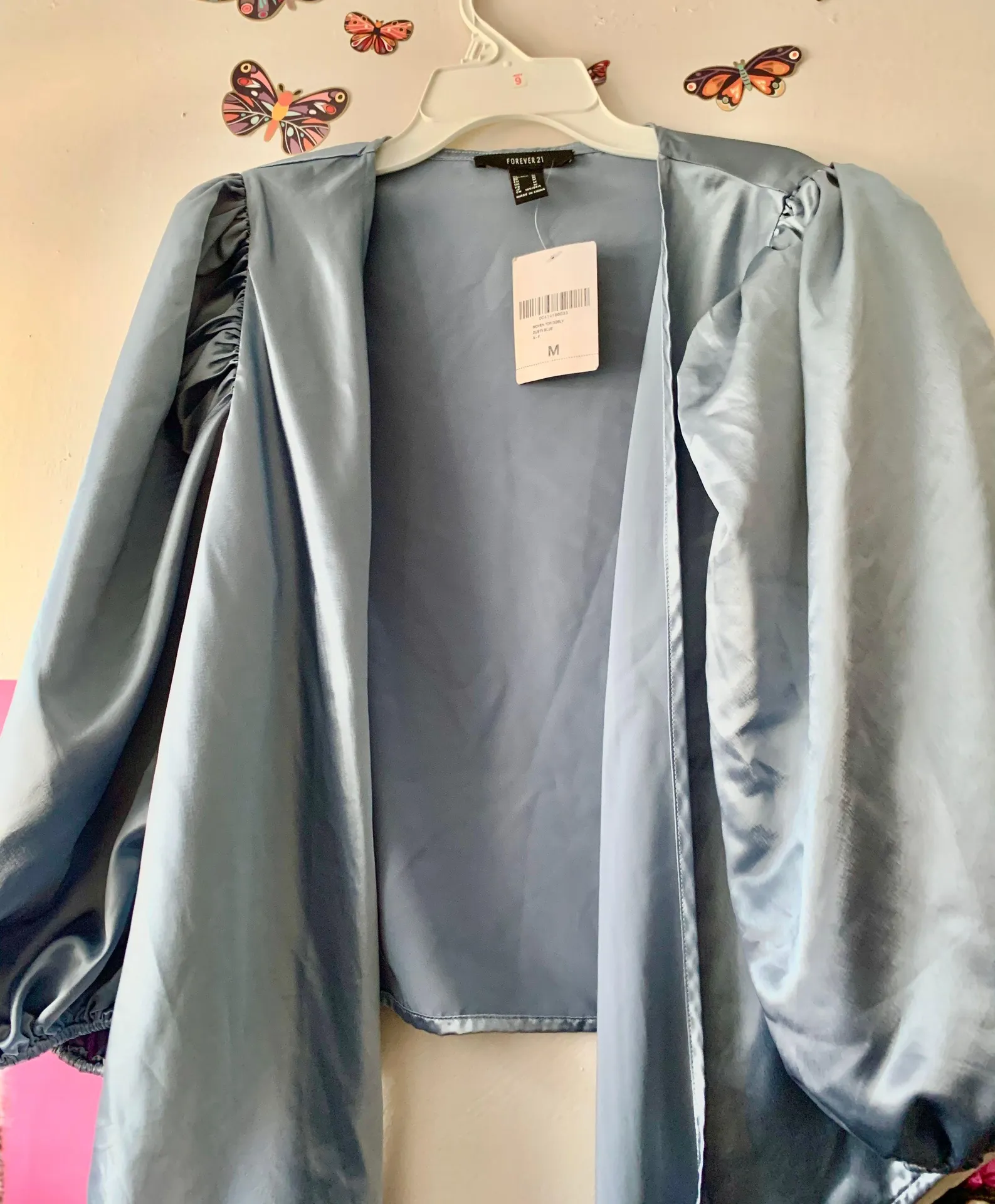 Forever 21 Tie Front Satin Top - Image 3