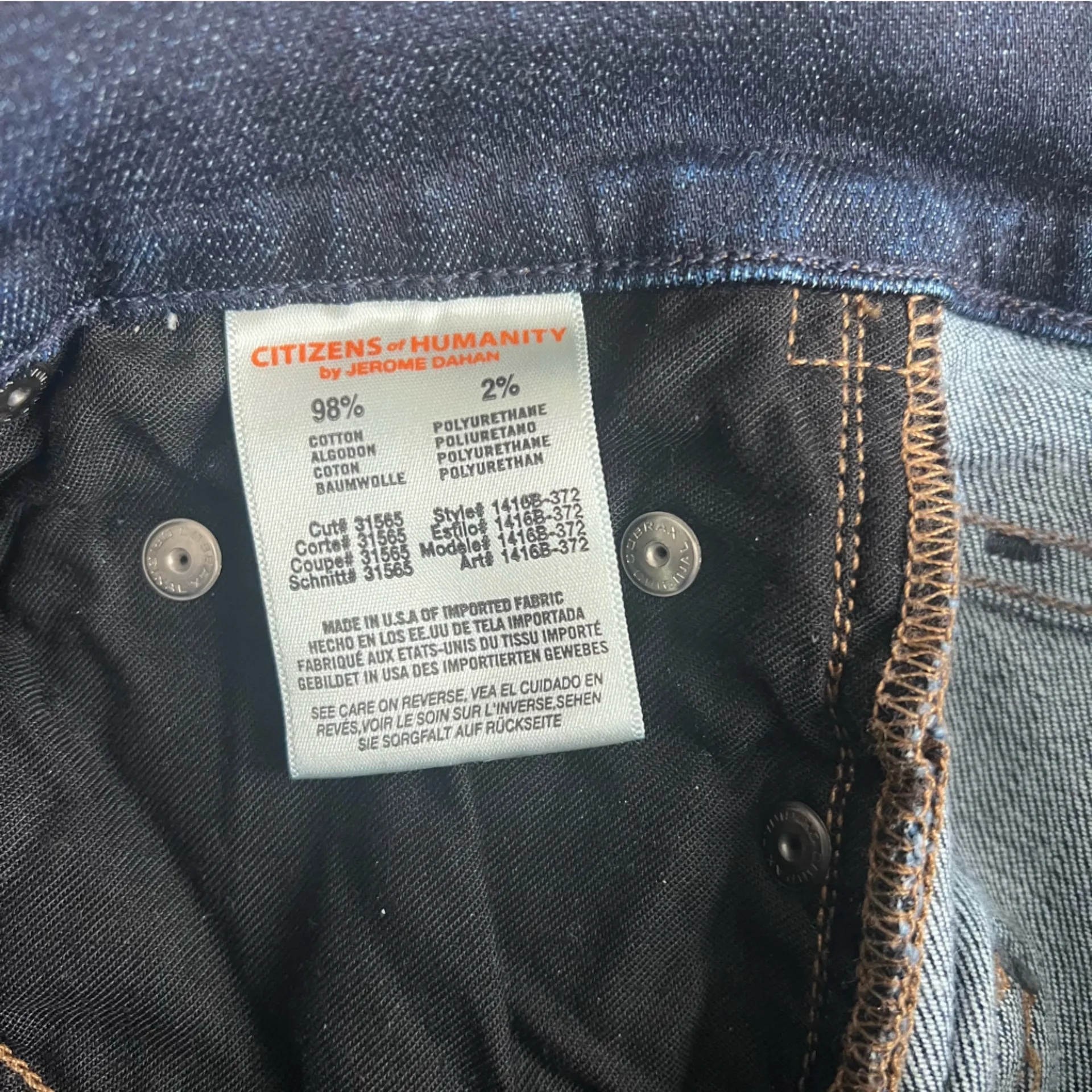 Citizen of Humanity Dark Wash Rocket High Rise Skinny Jeans Size 31 - Image 7