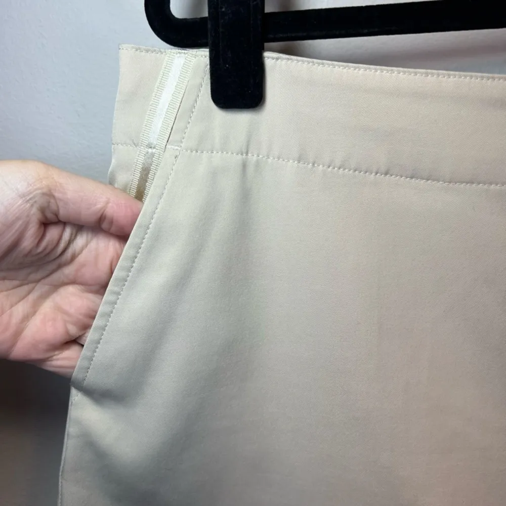 Lady Hagen Performance Skort Skirt Beige Lined Stretch Ribbon Pockets Women's 16 - Image 3