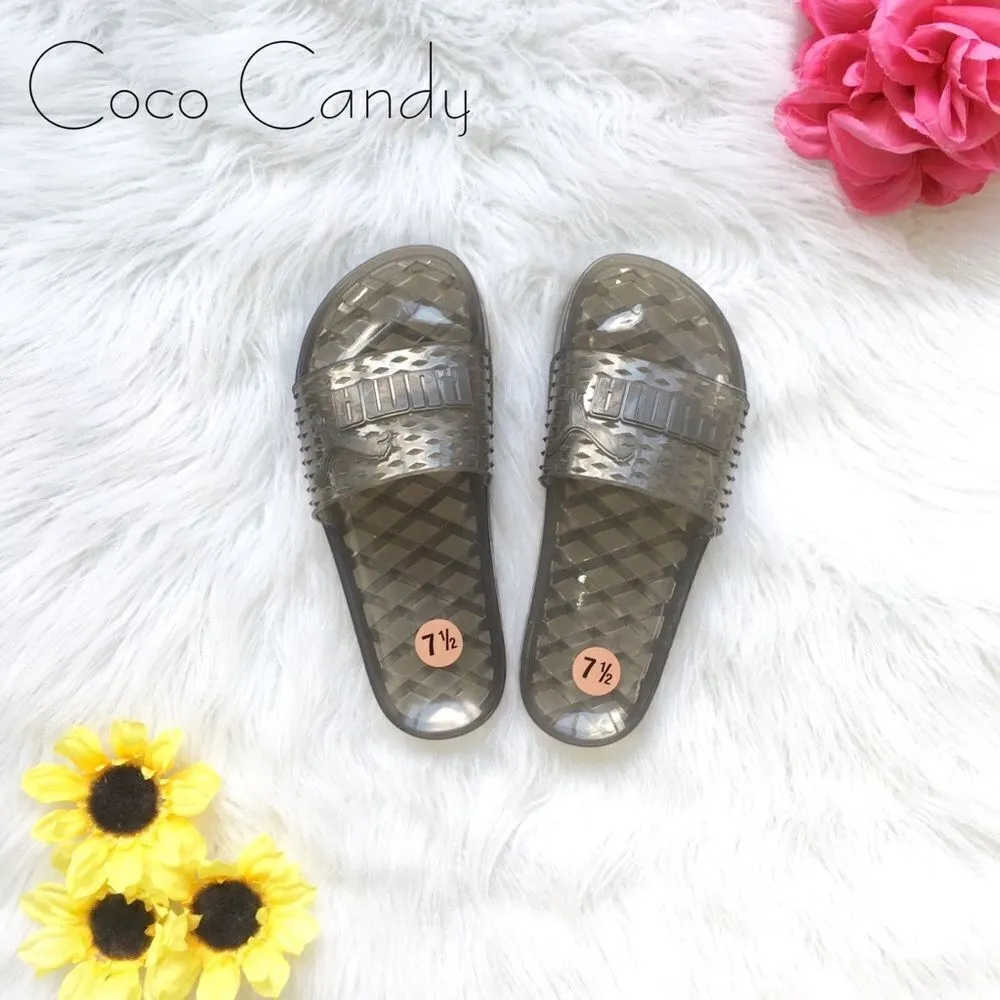 🆕Puma Fenty By Rihanna Black Jelly Slide Sandals - Image 5