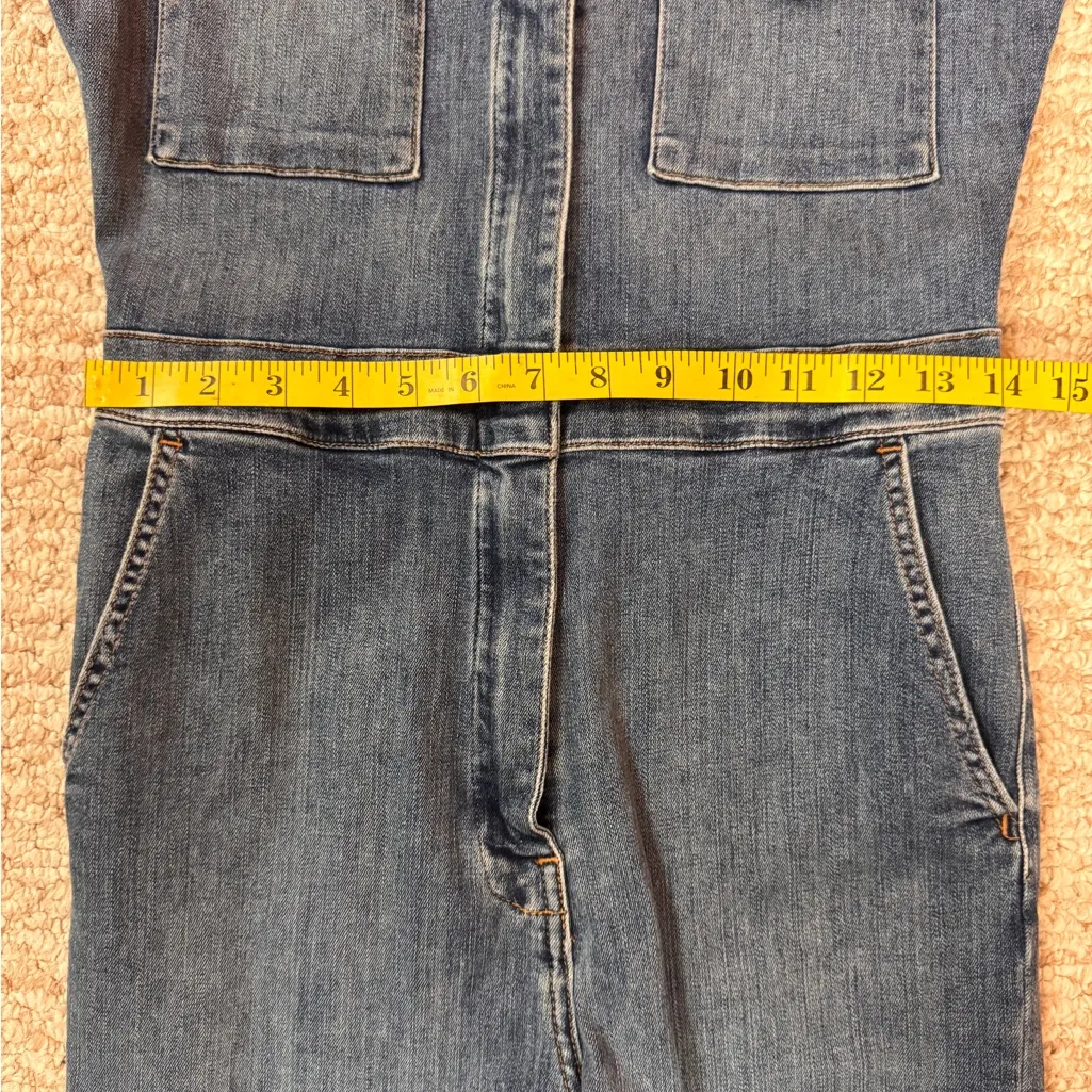 RIVET.UTILITY Classic Blue Women's Denim Overalls Size Medium - Image 13