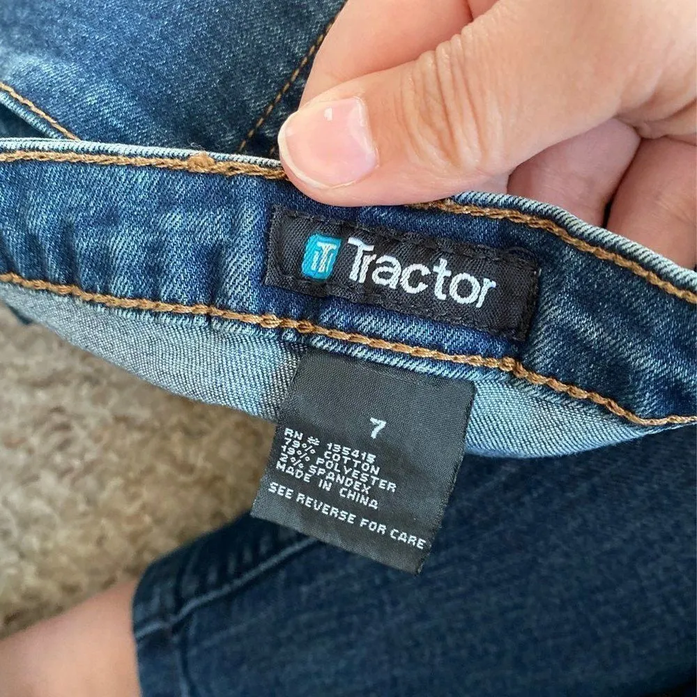 Tractor Denim Skirt size 7 Blue - Image 4