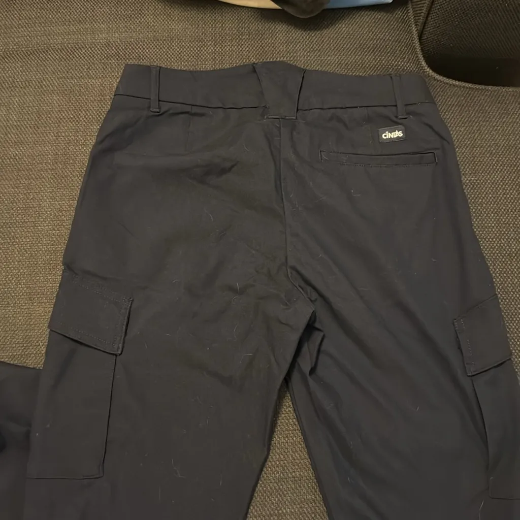 Women’s Cintas comfort flex pro Navy Cargo Pants size 2 RG Blue - Image 2
