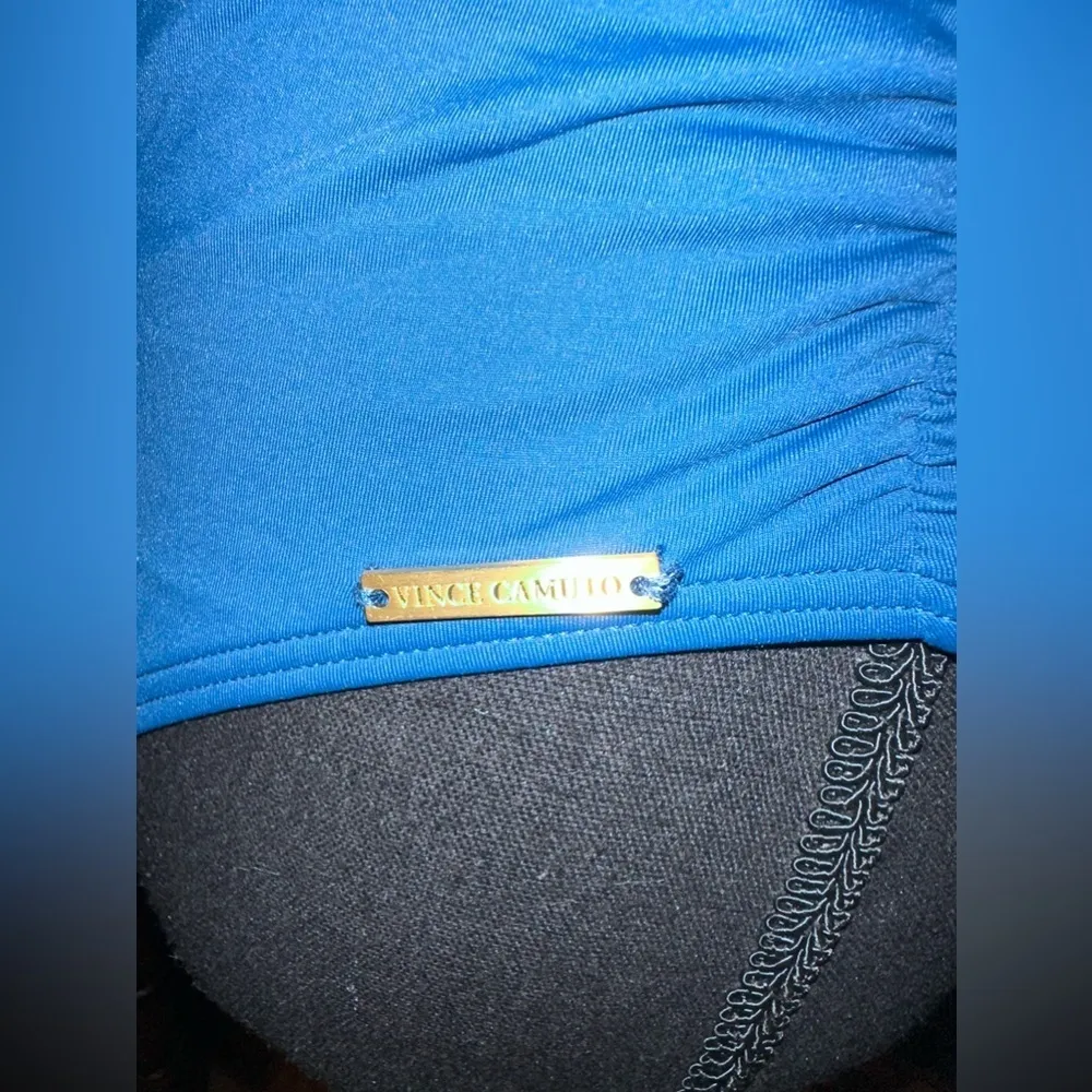 NWOT Vince Camuto retro Square Neck Bikini Top Swimsuit Hight waist cut bottom - Image 3